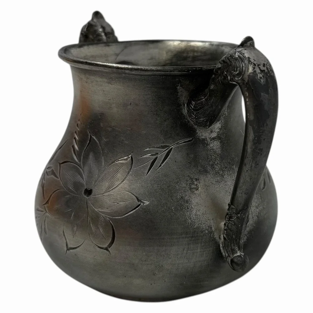 Westminster CMC B14 Heavy Silver Plate Teapot Sugar Bowl‎ Tarnished